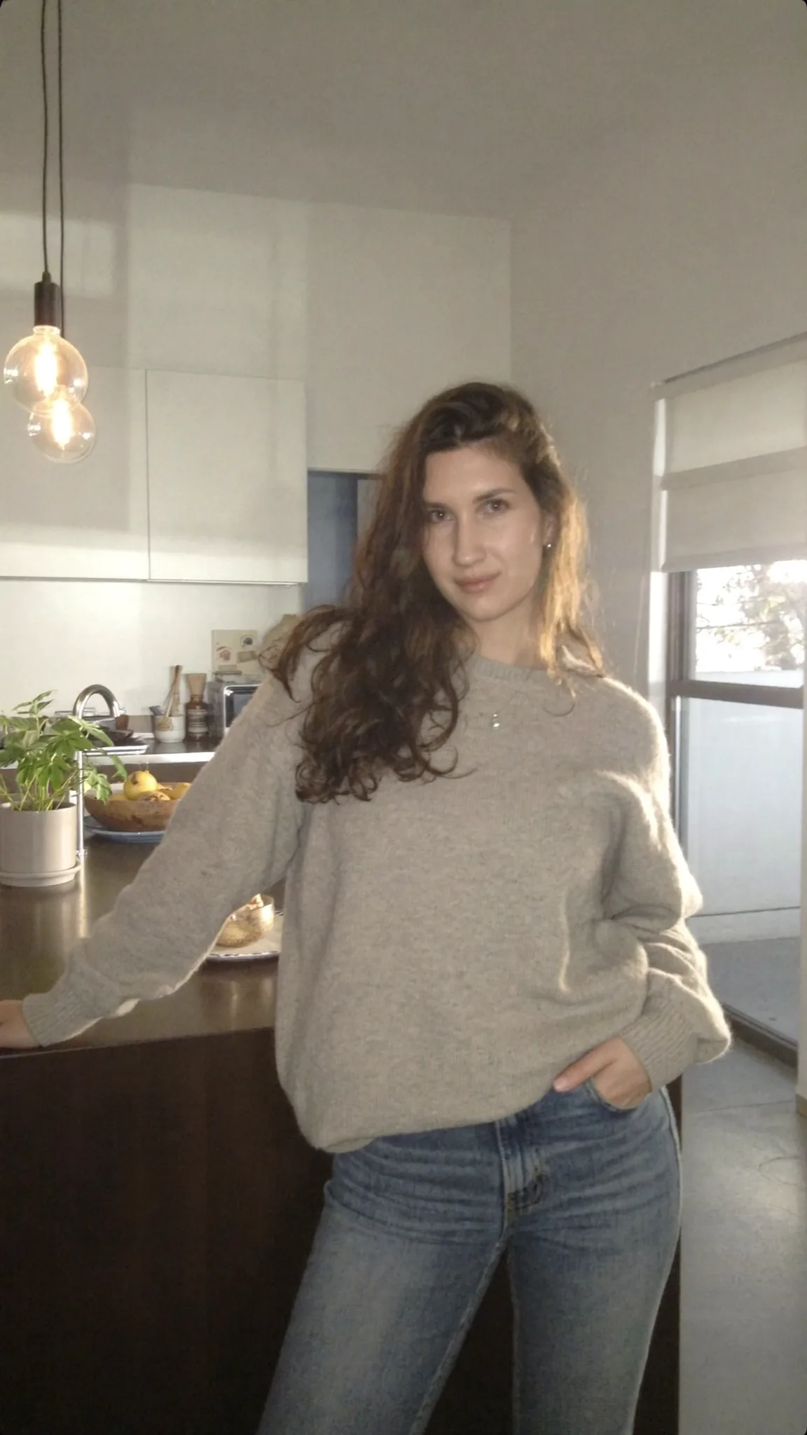 AI portrait in a kitchen